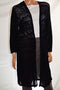 New JM Collection Women's 3/4 Sleeves Black Lace Crochet Duster Cardigan Shrug L