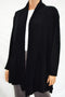 Karen Scott Women's Cotton Black Draped Open Front Cable Cardigan Shrug Plus 1X