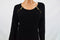 INC International Concepts Women's Black Zip-Detail Fit&Flare Sweater Dress 2XL