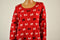 Charter Club Women's Red Jacquard Bow-Printed Knitted Tunic Sweater Top Plus 3X