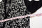 New Style&Co Women Open Front Metallic Black Geometric Knit Cardigan Shrug Top S - evorr.com
