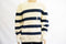 New Nautica Mens Long Sleeve Crew Neck White Breton Striped Pullover Sweater XL