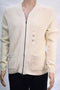 Nautica Mens Long Sleeve Shawl Collar Full-Zip White Pocketed Cardigan Sweater L