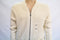 Nautica Mens Long Sleeve Shawl Collar Full-Zip White Pocketed Cardigan Sweater L