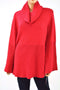 NEW Style&co Women's Bell Sleeve Red Cowl Neck Knit Tunic Sweater Top Plus 1X