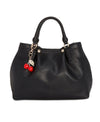 $108 NEW Betsey Johnson Medium Satchel with Decorative Cherry Strap Shoulder Bag - evorr.com
