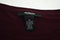 Alfani Women Crew Nk Ruched-Long Sleeve Stretch Maroon Tunic Blouse Top Plus 1X