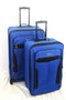 $340 Travel Select Segovia 2 Piece Set Expandable Spinner Luggage Suitcase Blue
