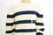 New Nautica Mens Long Sleeve Crew-Neck White Breton Striped Pullover Sweater XL
