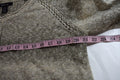 New Style&Co Women's V-Neck Long Sleeves Beige Striped Knit Hi-Low Sweater Top M - evorr.com