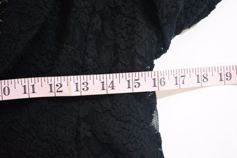 New INC Concepts Women's Stretch Black Open Front Lace Cardigan Shrug Petite M