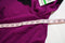 Thalia Sodi Women Long-Slv Purple Keyhole Peasant Lace Trim Blouson Blouse Top L