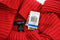 New Style&Co Women's Cowl Neck Long Sleeves Red Ribbed Knit Tunic Sweater Top XL - evorr.com