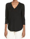 Lauren Ralph Lauren Women's Long-Sleeve Black V-Neck High-Lo Sweater Top Plus 3X