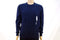 John Ashford Men Long-Sleeve Blue Striped Ribbed Cotton Crew Neck Sweater Top M
