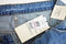 Calvin Klein Men's Cotton Five-Pocket Blue Slim Straight Destructed Jeans 32X32