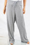 $99 New Calvin Klein Women's Gray Velour Pull On Drawstring Casual Pants Plus 1X