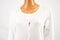 Karen Scott Women's Long Sleeve Button Down White Crochet Trim Cardigan Shrug M