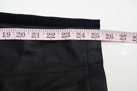 $108 Seven7 Women Stretch Black Pull-On Faux Leather Slim Legging Pants Plus 3X - evorr.com