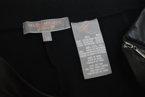 $108 Seven7 Women Stretch Black Pull-On Faux Leather Slim Legging Pants Plus 3X - evorr.com
