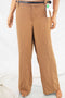 Charter Club Women Brown Tummy Control Belt Classic Trouser Dress Pant Plus 18W