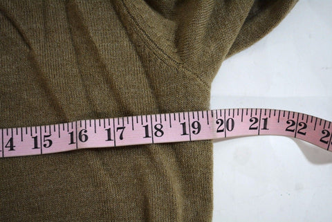 Karen Scott Women's Open Front Long Slv Brown Heather Knit Cardigan Shrug Top S
