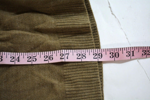 Karen Scott Women's Open Front Long Slv Brown Heather Knit Cardigan Shrug Top S