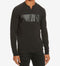 Kenneth Cole Reaction Mens Long-Slvs Black Colorblocked Stretch Henley T-Shirt S - evorr.com