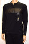 Kenneth Cole Reaction Mens Long-Slvs Black Colorblocked Stretch Henley T-Shirt S - evorr.com