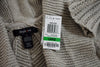 New Style&Co Women's Shawl Collar Gray Open Front Open Knit Cardigan Shrug Top L - evorr.com