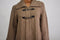 JM Collection Women Wing-Collar Buckled 3/4 Sleeve Brown Knit Cardigan Sweater M