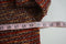 Cable Gauge Women Metallic Orange Open-Front Striped Cardigan Sweater Coat Top L