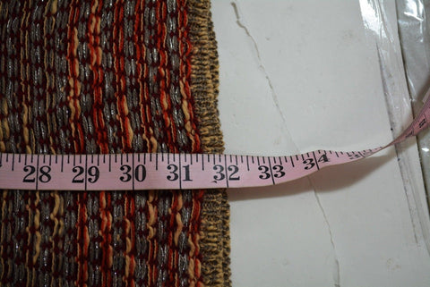 Cable Gauge Women Metallic Orange Open-Front Striped Cardigan Sweater Coat Top L