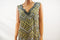 JM Collection Women's Stretch Beige Geometric Printed Fit&Flare Tunic Dress XL