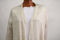 Style&Co Women's Stretch Ivory Open Front Lace Inset Sheer Cardigan Shrug Top L - evorr.com