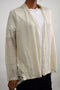 Style&Co Women's Stretch Ivory Open Front Lace Inset Sheer Cardigan Shrug Top L - evorr.com