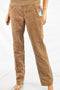 $74 New Jag Women's Brown High-Rise Peri Straight Leg Pull-On Corduroys Pants 10
