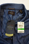 Greg Norman Men's Short-Slv Blue Pima Cotton Diamond Jacquard Polo Rugby Shirt L - evorr.com