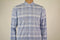New INC International Concepts Men Long Sleeve Cotton Blue Plaids Casual Shirt S - evorr.com