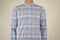 New INC International Concepts Men Long Sleeve Cotton Blue Plaids Casual Shirt S - evorr.com