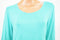 $59 JM Collection Women 3/4-Sleeve Stretch Green Hi Low Tunic Blouse Top Plus 2X