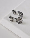 Circular Pattern Rhinestone Studded Drop Earrings id.31590 - evorr.com
