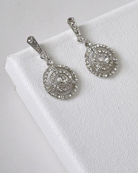 Circular Design Drop Earrings - evorr.com