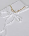 Layered Rhinestone Studded Pendant and Tie Up Pattern Choker Necklace - evorr.com