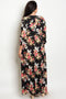 Plus size hi-low romper with allover floral print - evorr.com