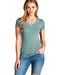 V neckline tee - evorr.com