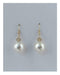 Rhinestone pearl drop dangle earrings - evorr.com