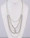 Rhinestone Layered Necklace - evorr.com