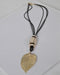 Rhinestone Embellished Metallic Pendant Choker Necklace - evorr.com