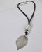 Rhinestone Embellished Metallic Pendant Choker Necklace - evorr.com